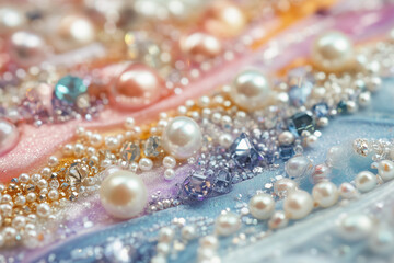  Pearls mixed with crystals and beads