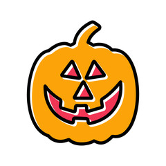 Jack-O-Lantern Vector Icon
