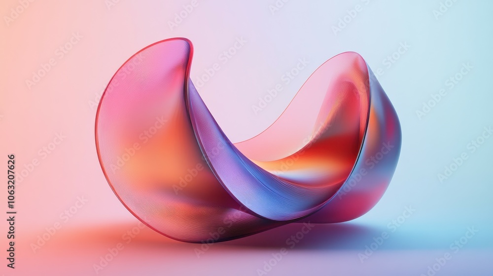Poster abstract detailed shape. empty space for text. minimal futuristic background.