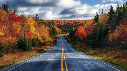 Naklejka premium Marvel at the scenic vistas of the Cabot Trail in Nova Scotia