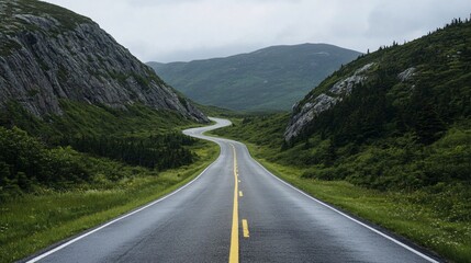 Naklejka premium Marvel at the scenic vistas of the Cabot Trail in Nova Scotia