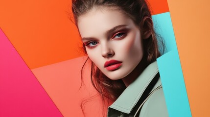 Fashion Magazine Cover Layout Set