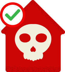 home with skull