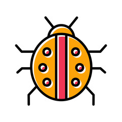 Lady Beetle Vector Icon