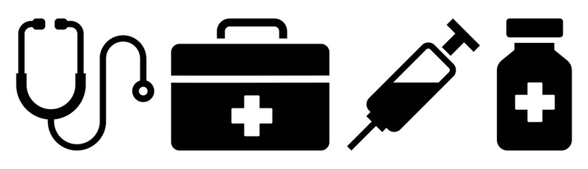 PNG Healthcare icon  cut out element set