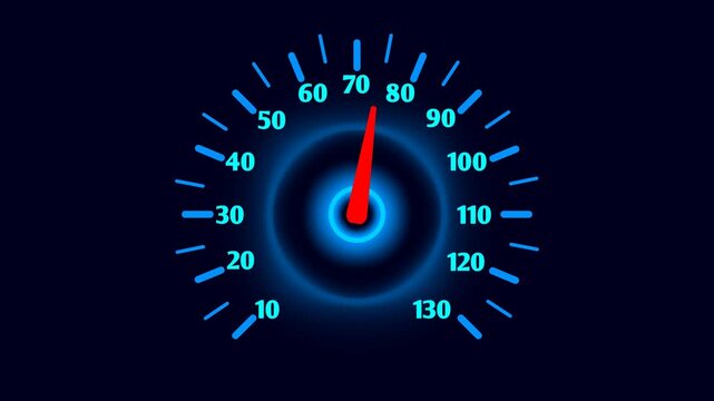 speedometer isolated on black