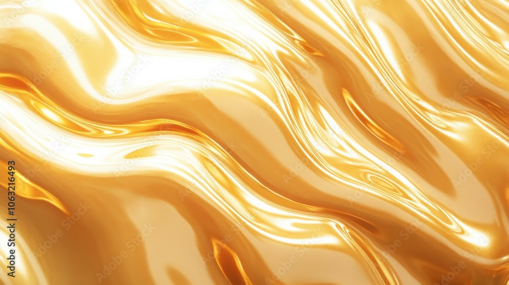 Poster background colorful textured gold gradient fluid wave render texture