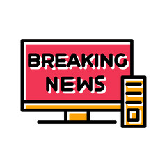 Breaking Story Vector Icon