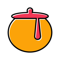 Honey Pot Vector Icon