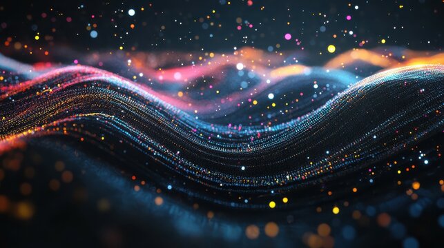 Complex fluctuation of data in micro particles. Data science and information analysis and research concept design