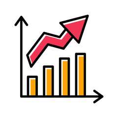 Growth Chart Vector Icon