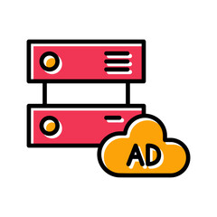Ad Server Vector Icon