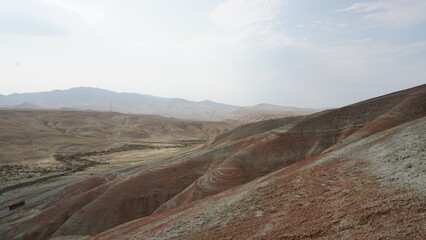 Color mountains of Azerbaijan