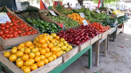 Obraz premium Fresh Produce at the Market