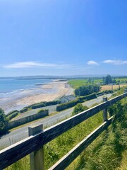 Beach view from the old railway