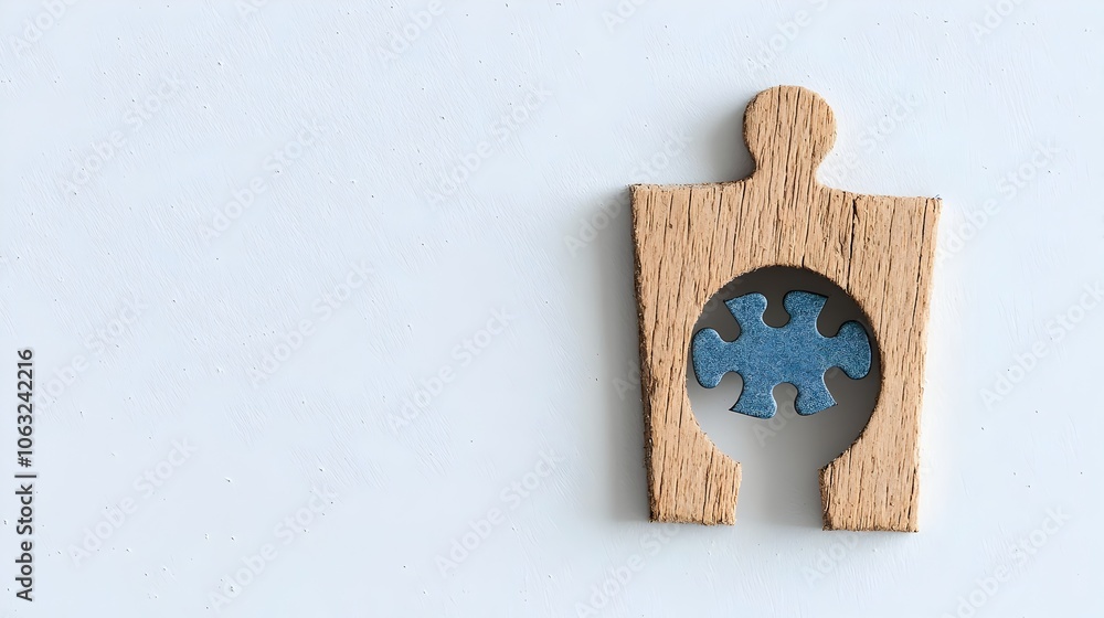 Aufkleber Keyhole with a Puzzle Piece Fitting Inside Representing Creative Access Unlocking Opportunities and Potential  Conceptual of Problem Solving Innovation and Breakthrough Discoveries