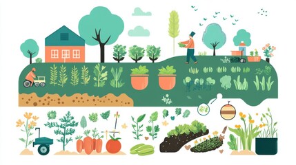An infographic-style illustration showing the lifecycle