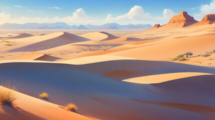 Naklejka premium Nature background, watercolor style