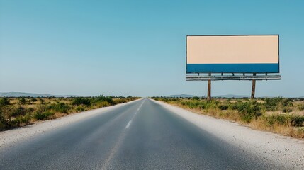 Large roadside billboard advertisement showcasing new car insurance coverage and promotion  The billboard design features bold text and graphics highlighting the insurance benefits and services