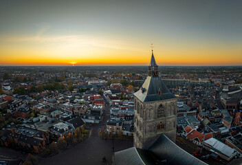 Fototapeta premium view over a dutch village