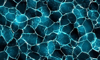 Vivid Blue Water Texture, A seamless tileable surface showcasing deep blue hues and fluid patterns, ideal for backgrounds or design elements.
