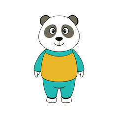 Funny Panda Vector Art