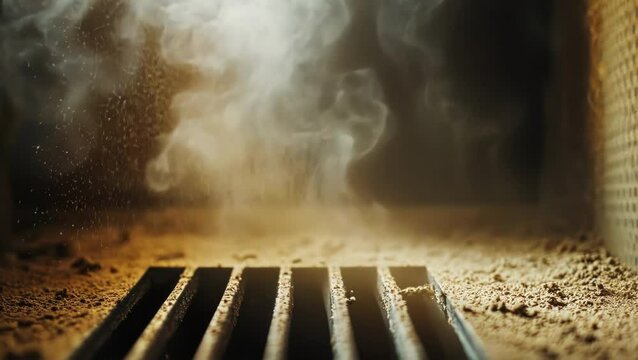 Dusty Old Piano Keyboard Close-Up