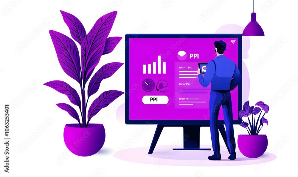 Poster minimalist digital interface, a sleek and simple representation of a screen display, emphasizing cle
