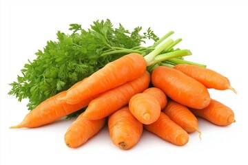 Carrot on white background