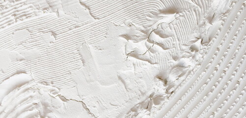 Abstract white texture banner. Painting background