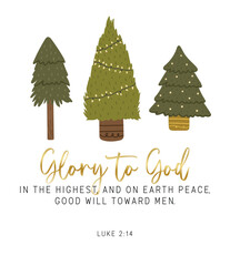 Christmas verse, Christmas holiday vector, Bible verse text vector, Printable scripture text, Bible text art vector	