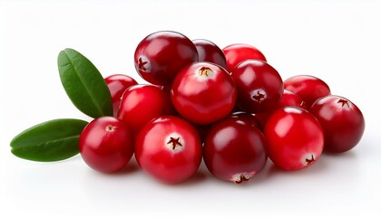 Cranberry on isolate White background, PNG