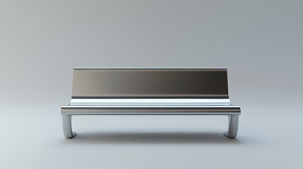 Metallic Bench Mockup