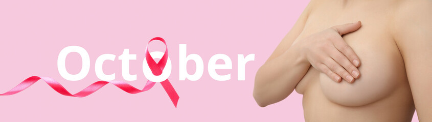 A beautiful thematic card for breast cancer month