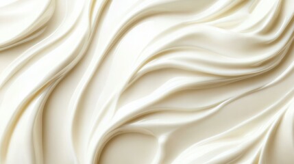 Obraz premium Milk or cream liquid wave background. Ripple milk wave. Yogurt milkshake swirl texture.