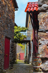 Charming Portuguese village with traditional stone houses and terracotta roofs. Peaceful atmosphere,  perfect for an eco-retreat or a countryside escape. Remote village setting. Responsible travel. 
