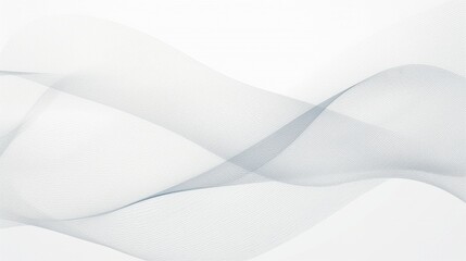 Fototapeta premium Abstract light gray waves creating a soft and calming effect on a pale background.