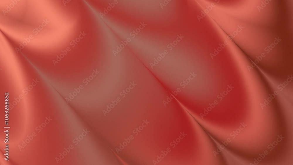 Poster abstract background with red and white wavy lines.