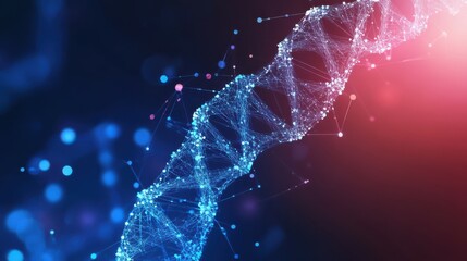 Future polygonal triangle point line ecology problems solution abstract biology genome engineering modern illustration future business technology.