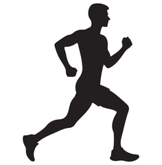  Person Jogging Silhouette