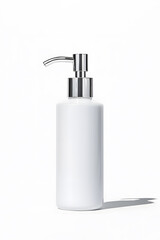 Obraz premium Skincare lotion pump bottle mock up, isolated on white background