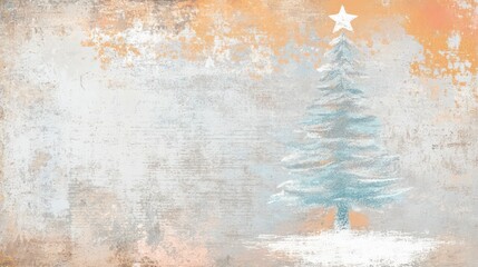 christmas tree light minimal illustration wallpaper