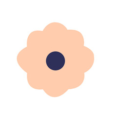 Simple floral illustration with soft colors