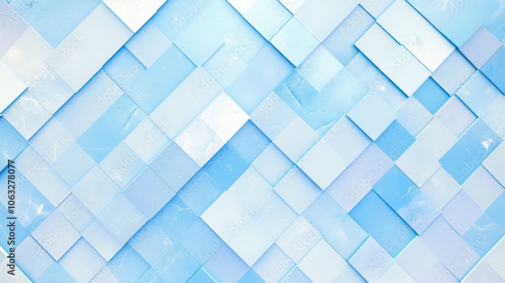 Aufkleber textured abstract background featuring varying shades of blue geometric shapes in a layered pattern.