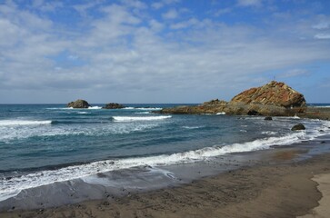Fototapeta premium Playa de Benijo (Benijo beach), Atlantic Ocean. North Tenerife. Canary Islands. Spain