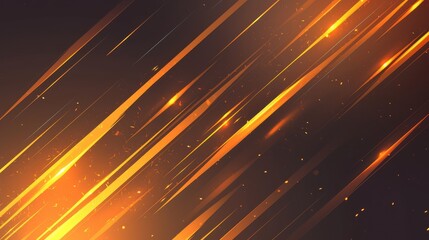 Obraz premium A dynamic abstract background featuring vibrant orange and gold streaks on a dark backdrop.
