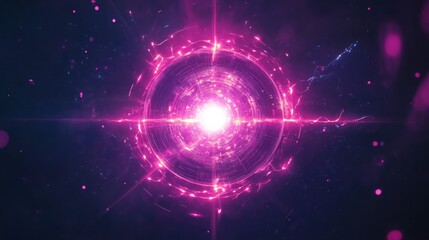 Fototapeta premium purple strange lights in the darkness