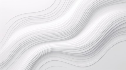 Obraz premium Elegant abstract design featuring smooth white wave patterns creating a serene and modern aesthetic.