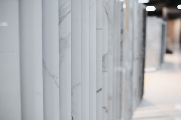 Modern Ceramic tiles Display in the Luxury Shopping Mall. Shopping Mall sell ceramic materials tile