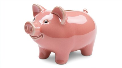 Obraz premium Piggy bank isolated on white background
